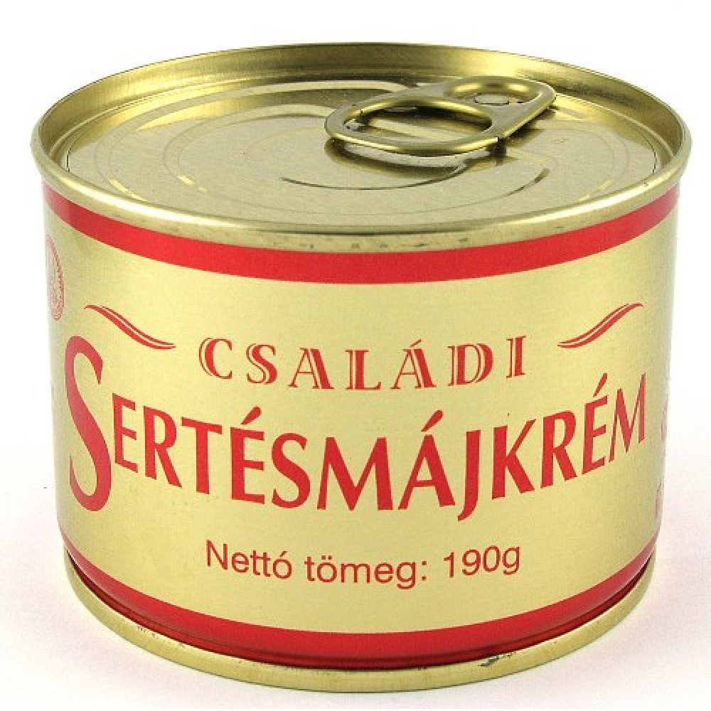 Családi sertésmájkrém 190 g TZ (6 db/#) SZEGEDI